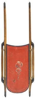 Childs painted sled