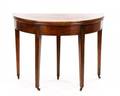 Continental Demilune Wine or Games Table 18th C