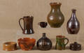 Nine pieces of redware