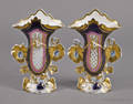 Pair of porcelain spill vases