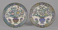 Pair of Japanese cloisonn chargers late 19th c