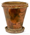 Shenandoah Valley Virginia redware flowerpot 19th c