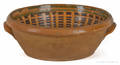 Pennsylvania or Maryland redware mixing bowl 19th c