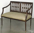 Regencystyle carved beech settee