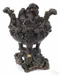 Chinese carved soapstone censer