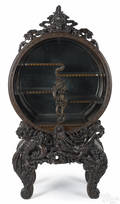 Chinese carved display cabinet early 20th c