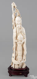 Chinese carved ivory scholar ca 1900