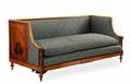 Unusual Continental Satin Birch Inlaid Settee