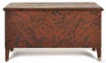 New England painted pine blanket chest early 19th c