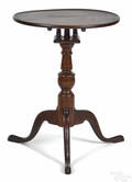 Pennsylvania or Southern Queen Anne walnut candlestand late 18th c