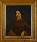 Oil on canvas portrait of a woman