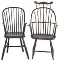 Continuous arm Windsor chair