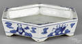 Chinese Qing dynasty blue and white porcelain undertray