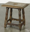 Continental oak joined stool