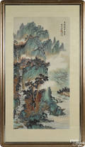 Chinese watercolor landscape