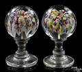 Two pedestal paperweights early 20th c