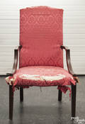 New England Federal mahogany lolling chair ca 1800