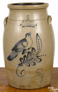 New York fourgallon stoneware churn 19th c