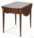 New York Hepplewhite mahogany Pembroke table ca 1800