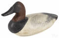 Susquehanna River carved and painted canvasback duck decoy