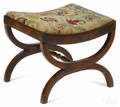 Classical mahogany cerule stool ca 1835