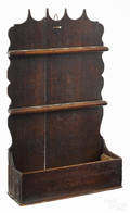 English oak hanging spoon rack ca 1800