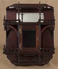 Victorian walnut hanging cupboard