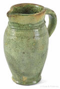Virginia redware pitcher 19th c