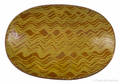 Pennsylvania redware oval loaf dish 19th c