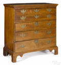 New England Chippendale maple chest of drawers ca 1780