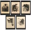Jim Dine The Crash Series of 5 Lithographs 833