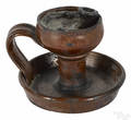 Redware grease lamp early 19th c