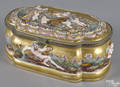 Capodimonte porcelain dresser box late 19th c