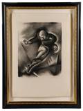 Benton Spruance Ball Carrier Signed Lithograph