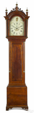 Connecticut Federal mahogany tall case clock ca 1810