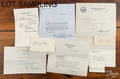 Group of signed letters and cards by politicians
