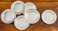 Six sterling silver plates