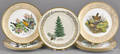 Set of eight Boehm Woodland Birds of America porcelain plates