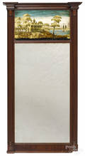 Sheraton mahogany mirror