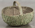Painted splint oak melon basket