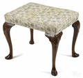 George II mahogany footstool ca 1750