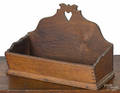 Pennsylvania walnut hanging box early 19th c