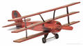 Painted wood and metal model airplane