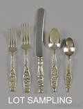 Whiting Lily of the Valley sterling silver flatware service