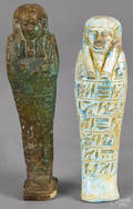 Two Egyptian pottery shabti