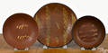 Three Pennsylvania redware plates 19th c