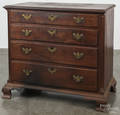Pennsylvania Chippendale walnut chest of drawers