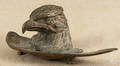Bronze eagle inkwell