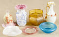 Seven pieces of assorted art glass