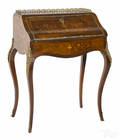 French ormolu mounted marquetry ladys writing desk early 20th c